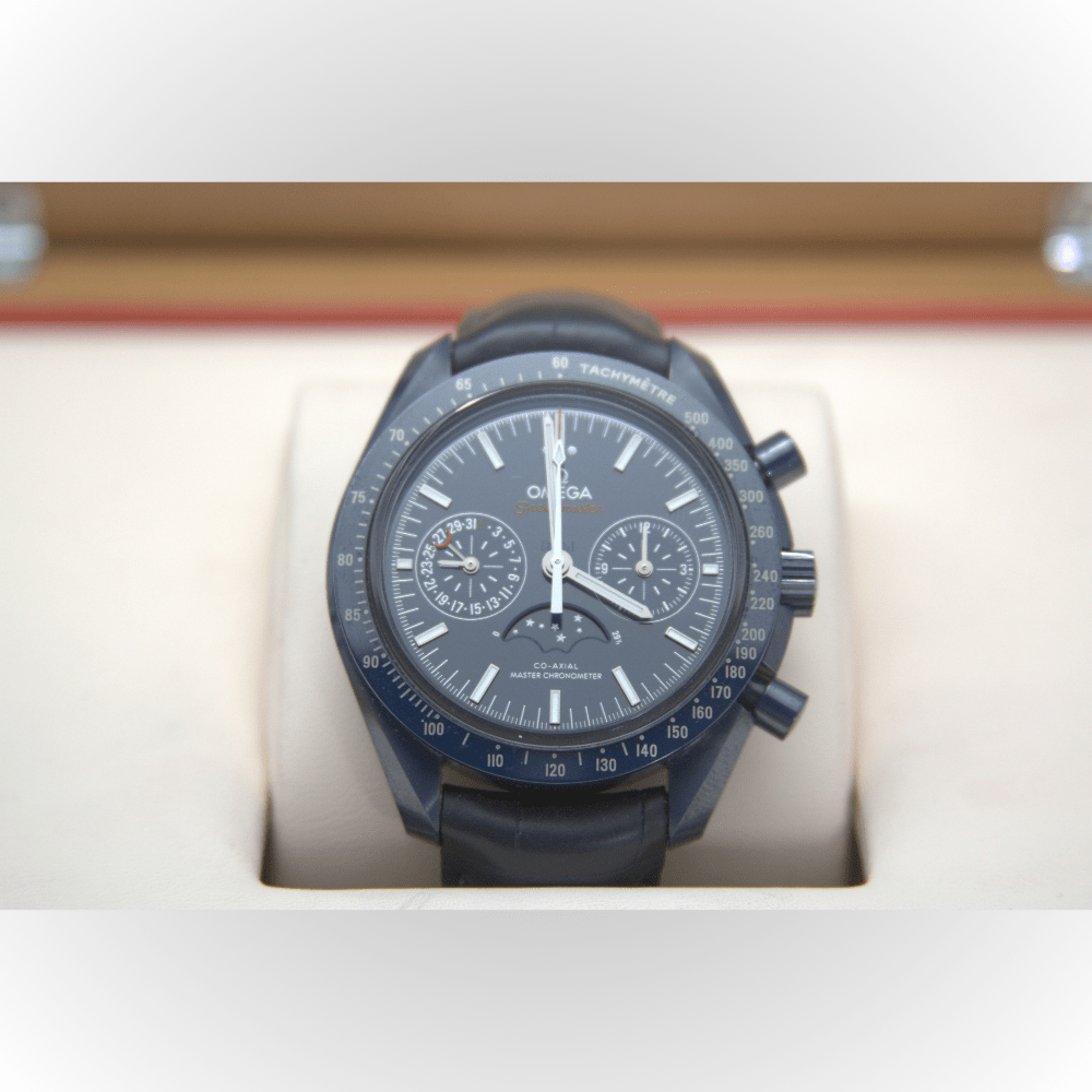 Omega Speedmaster Moonphase Wristwatch Dial View