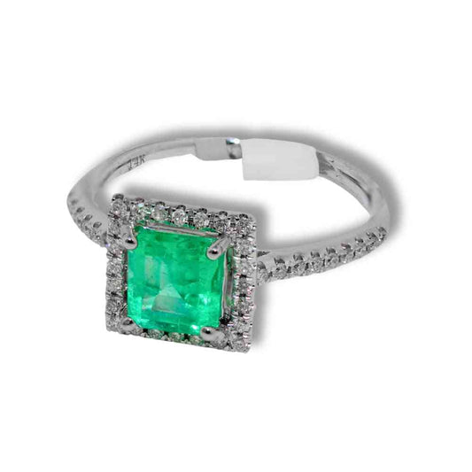 14K 2.12G Emerald Diamond Ring Thumbnail