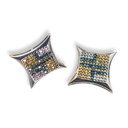 14K 5.6G Irridescent Colored Earrings Thumbnail