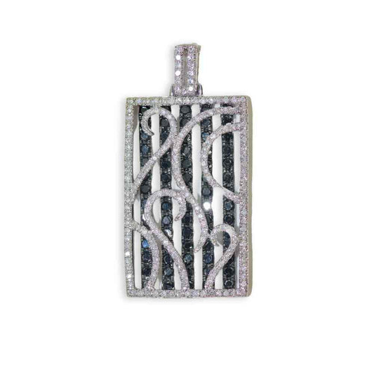 14K 6.8G Black Stone Diamond Pendant Thumbnail