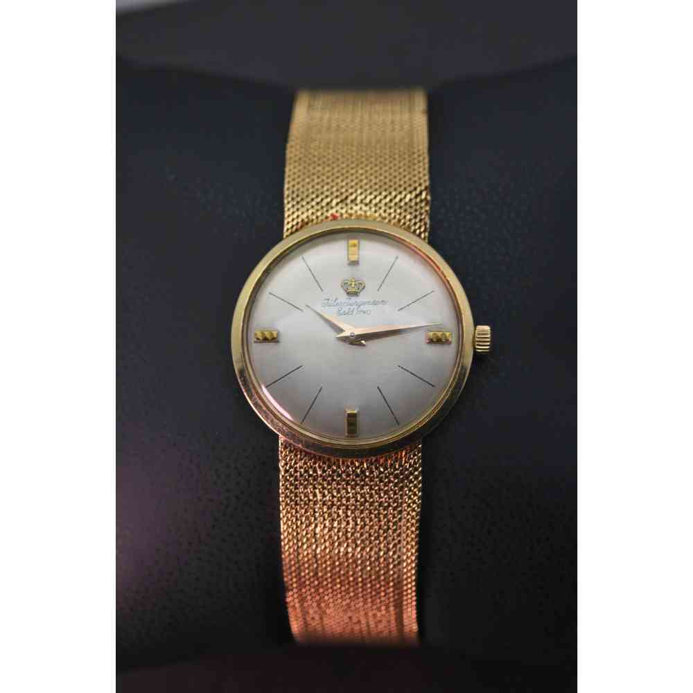 14K Jules Jurgensen 45.6G Handwind Ladies Wristwatch Thumbnail