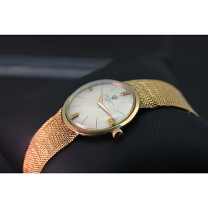 14K Jules Jurgensen 45.6G Handwind Ladies Wristwatch Side View