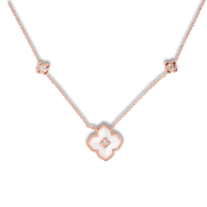 14K Rose Gold 6.26G Mother of Pearl Pendant Necklace