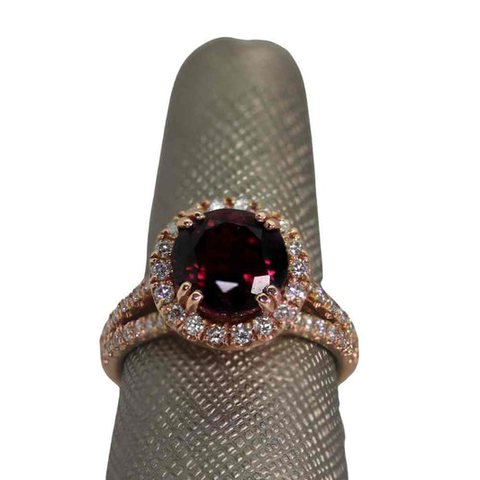 14K Rhodolite Garnet Ring Thumbnail