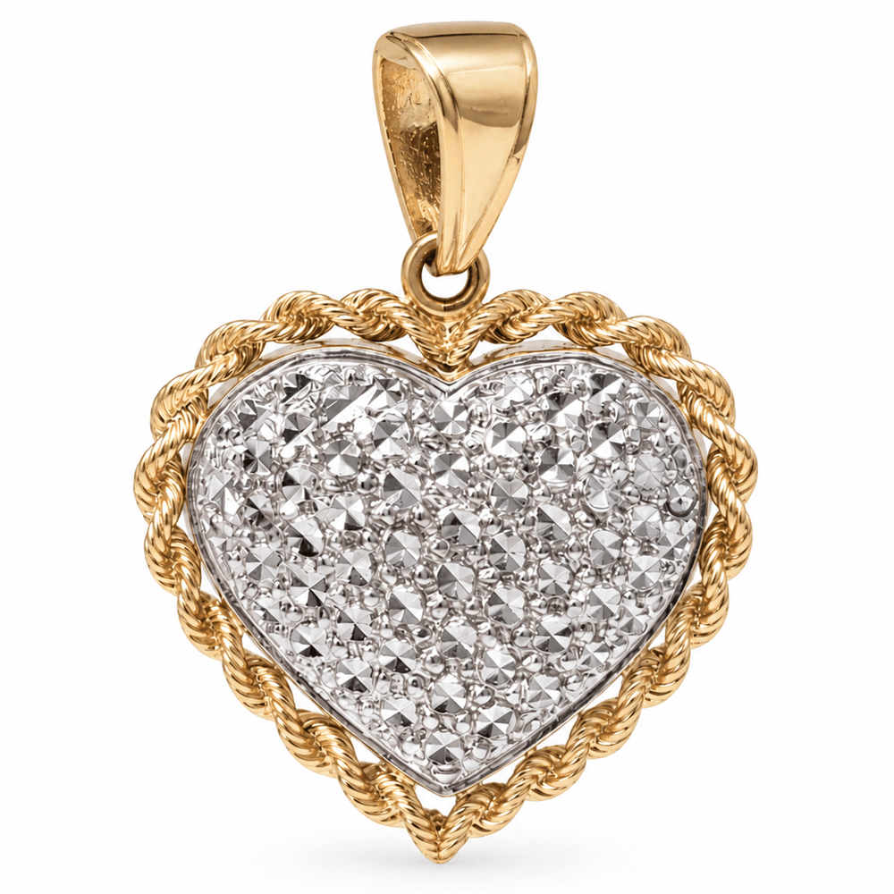 14K Two-Tone Gold Heart Pendant – 3.5g
Gold & Silver Pawn Shop