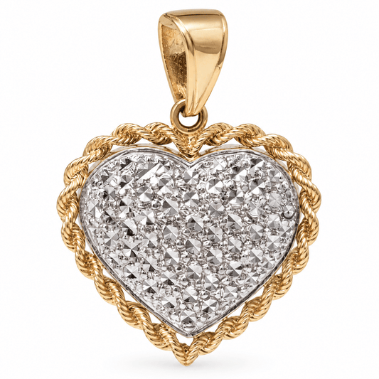 14K Two-Tone Gold Heart Pendant – 3.5g
Gold & Silver Pawn Shop