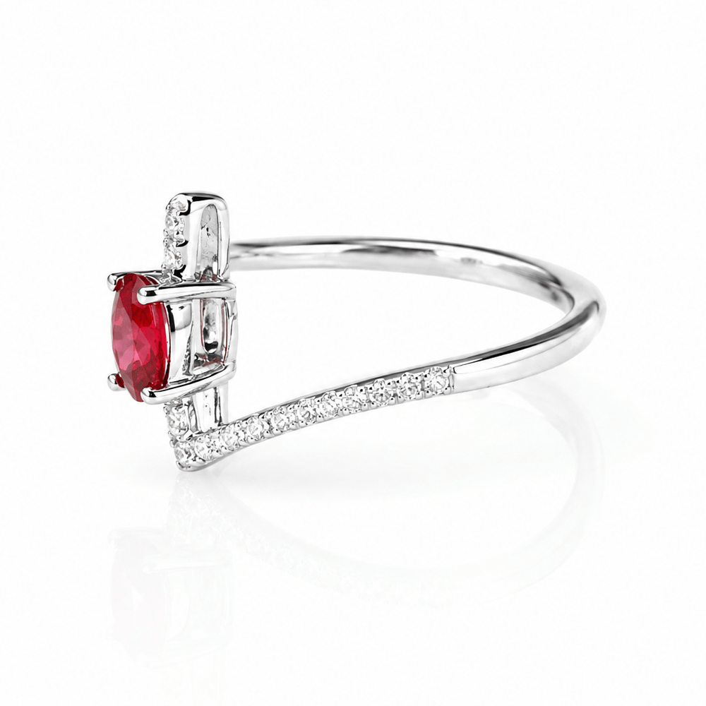 14K White Gold Ruby & Diamond Bypass Ring
Gold & Silver Pawn Shop