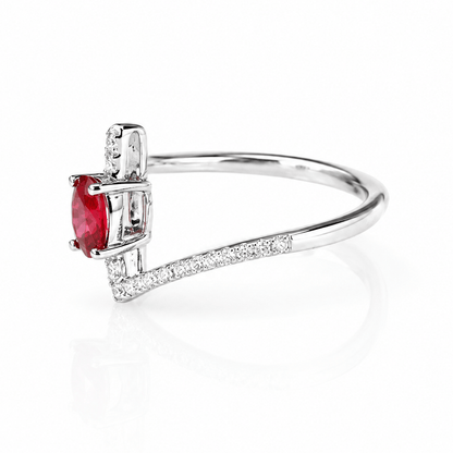 14K White Gold Ruby & Diamond Bypass Ring
Gold & Silver Pawn Shop