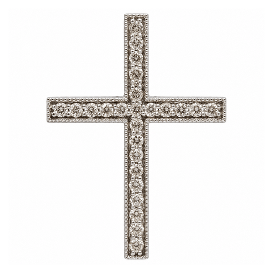 14K White Gold 0.50 CTW Diamond Milgrain Cross Pendant – 2.5g
Gold & Silver Pawn Shop