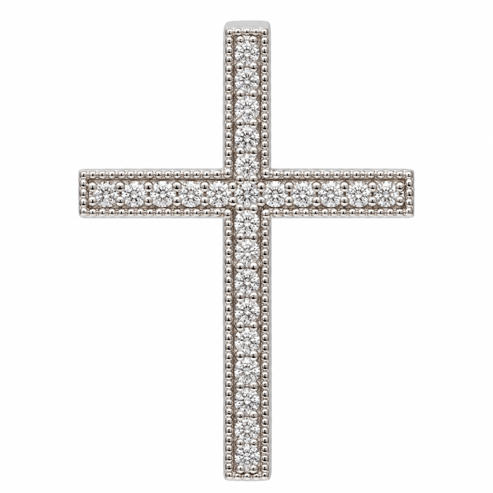 14K White Gold Diamond Milgrain Cross Pendant – 1.7g
Gold & Silver Pawn Shop