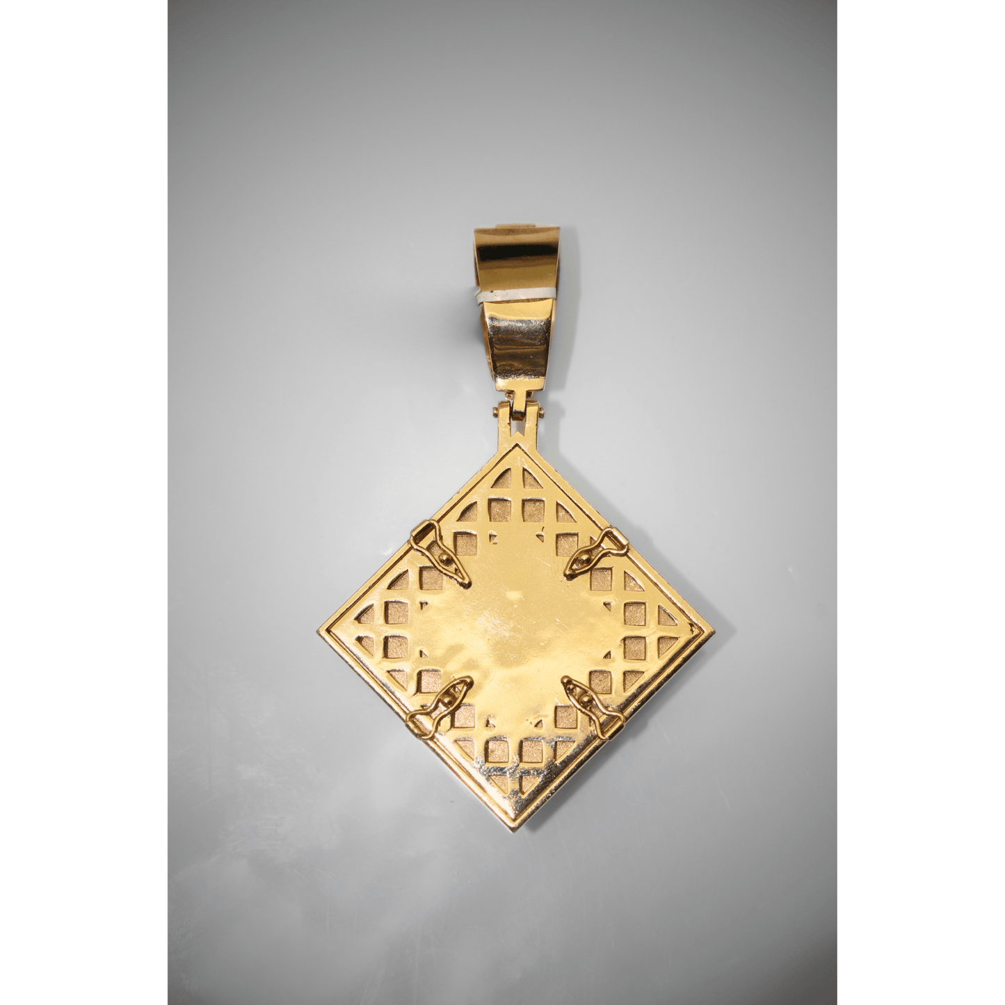 14K Yellow Gold Diamond Pendant