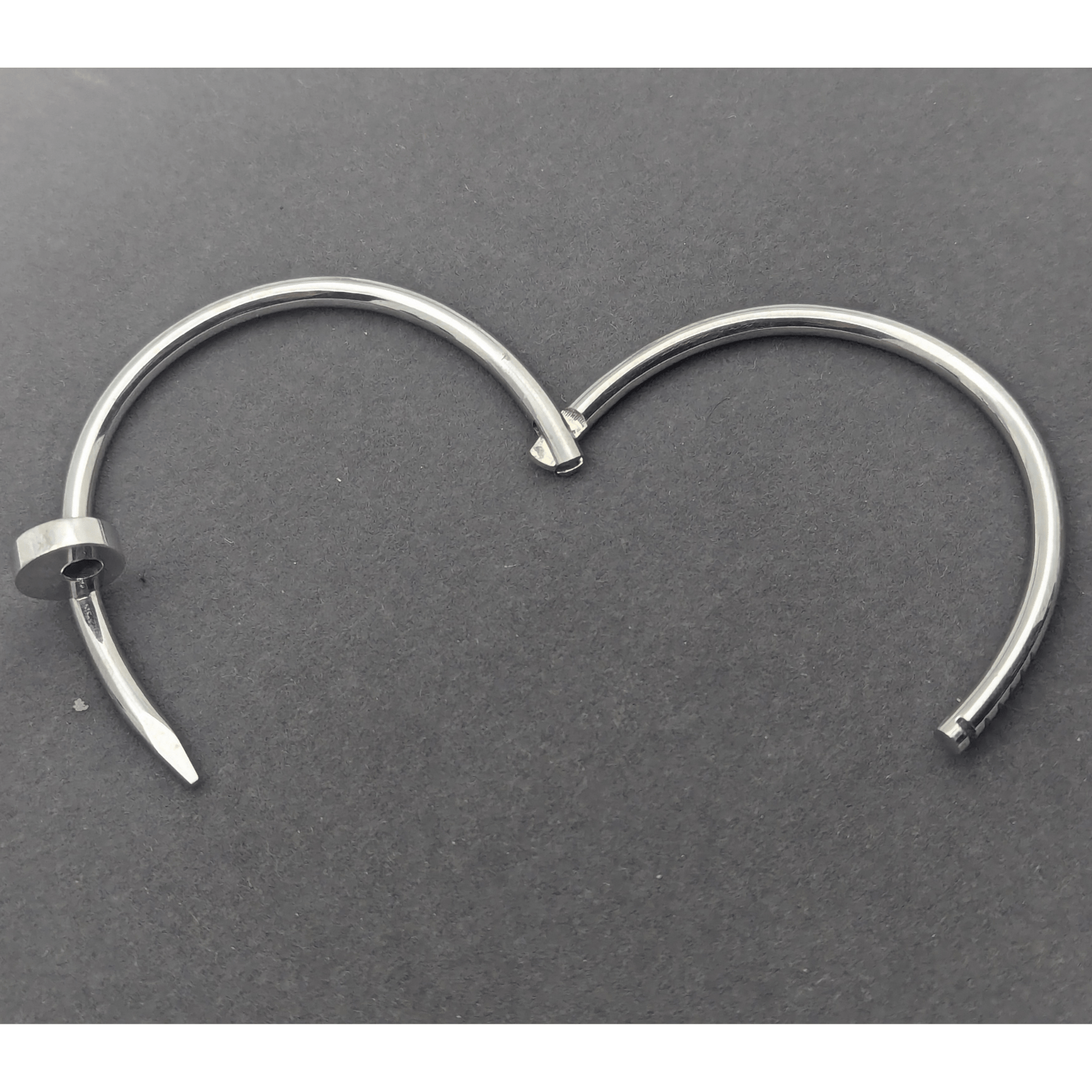 14K White Gold 28.5G Bracelet Open Bracelet