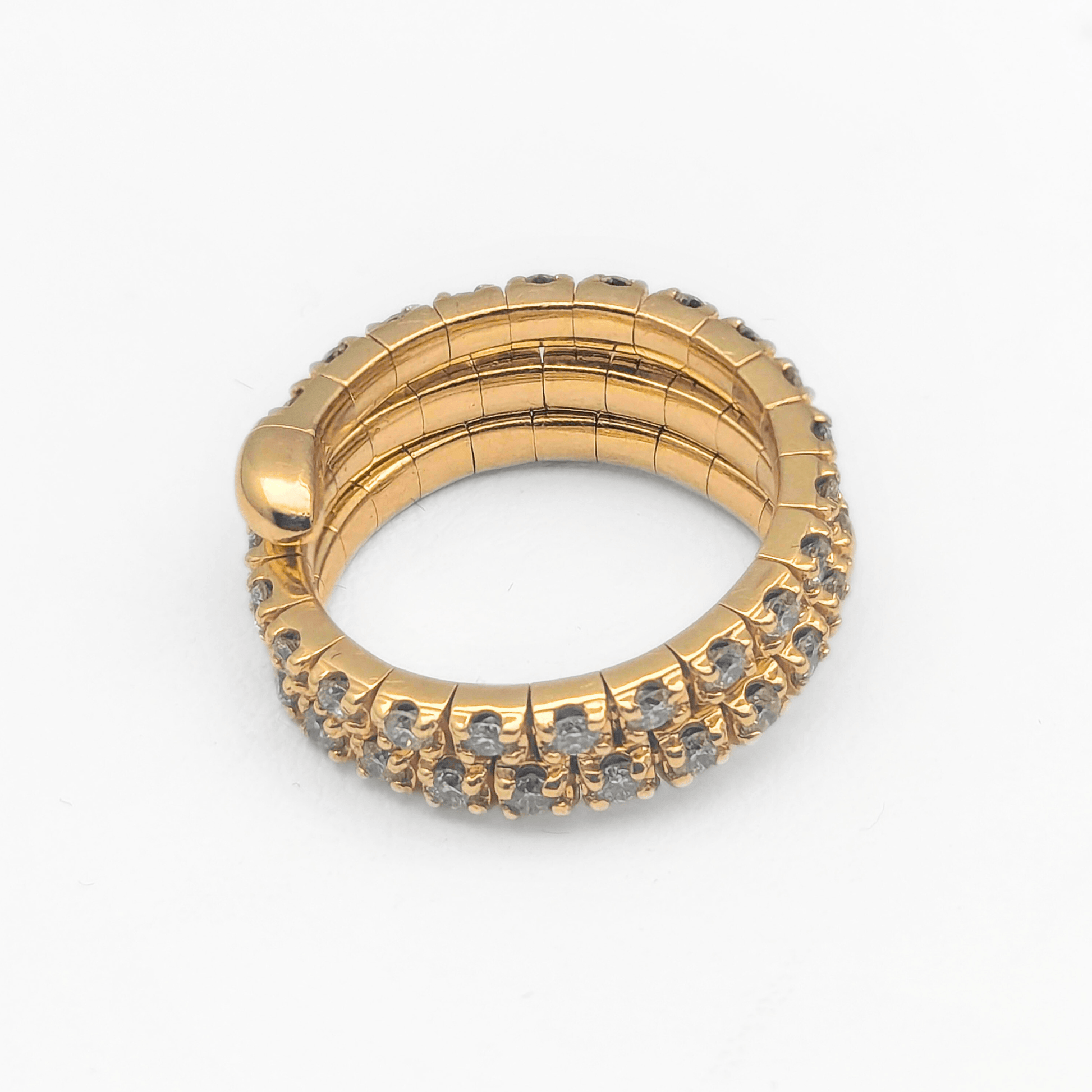 14K Yellow Gold 5.2G Diamond Ring 