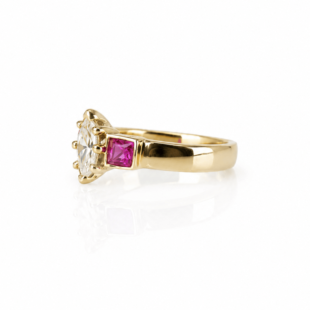 14K Yellow Gold Marquise Diamond & Red Stone Ring
Gold & Silver Pawn Shop