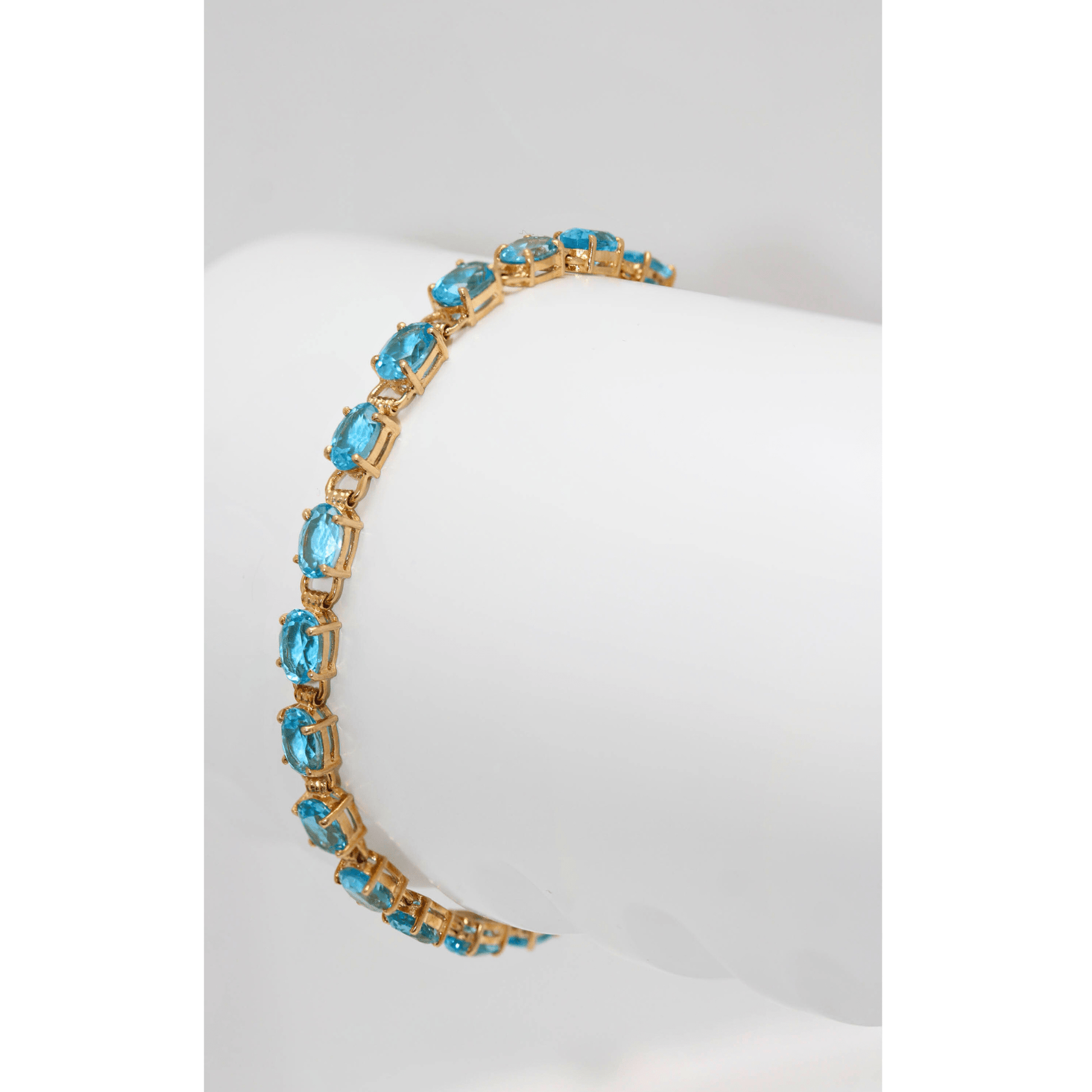 14K Blue Stone Bracelet 