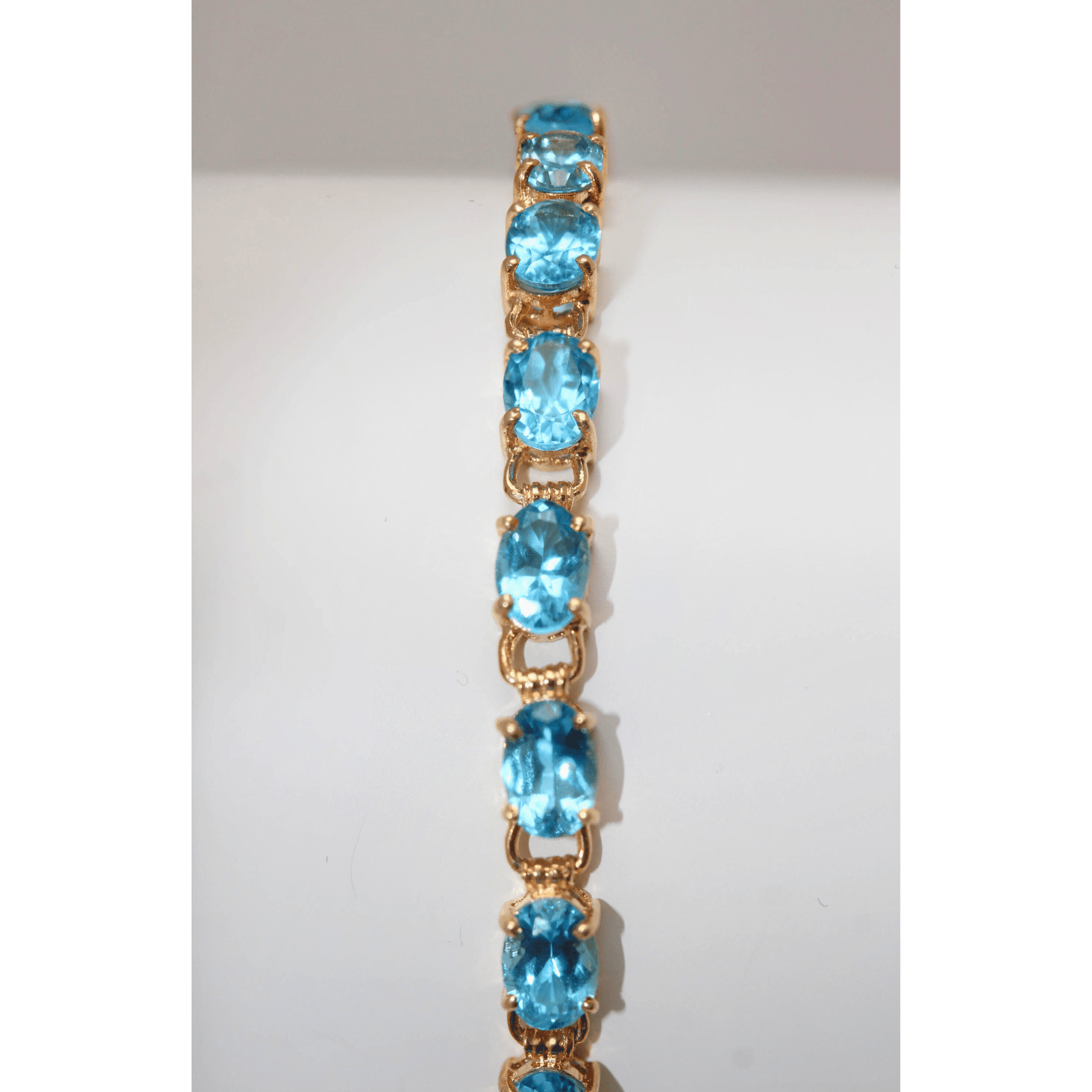 14K Blue Stone Bracelet Stones View 1