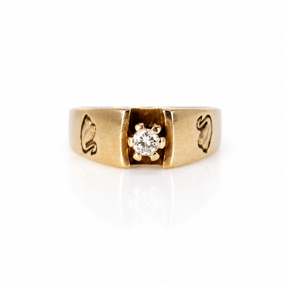 14K Yellow Gold Diamond Signet Ring
Gold & Silver Pawn Shop