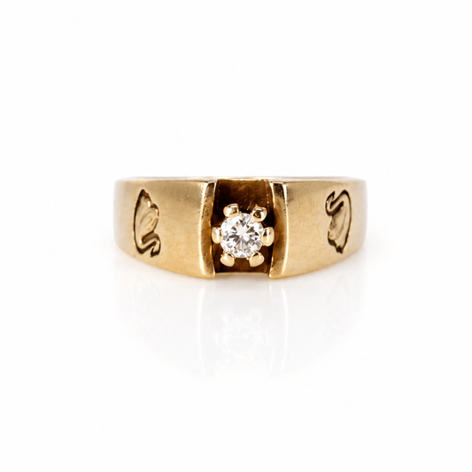 14K Yellow Gold Diamond Signet Ring
Gold & Silver Pawn Shop