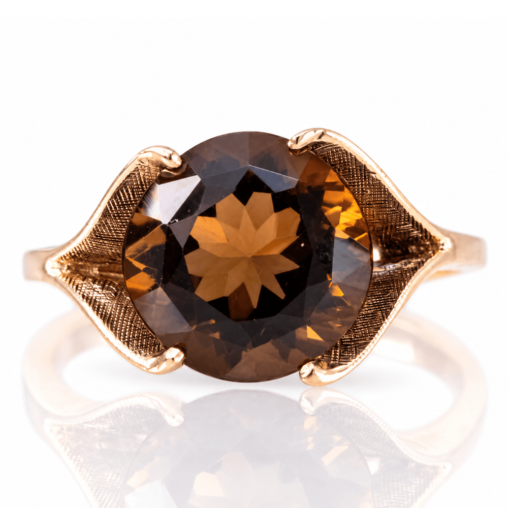 14K Yellow Gold Round Brown Gemstone Solitaire Ring
Gold & Silver Pawn Shop