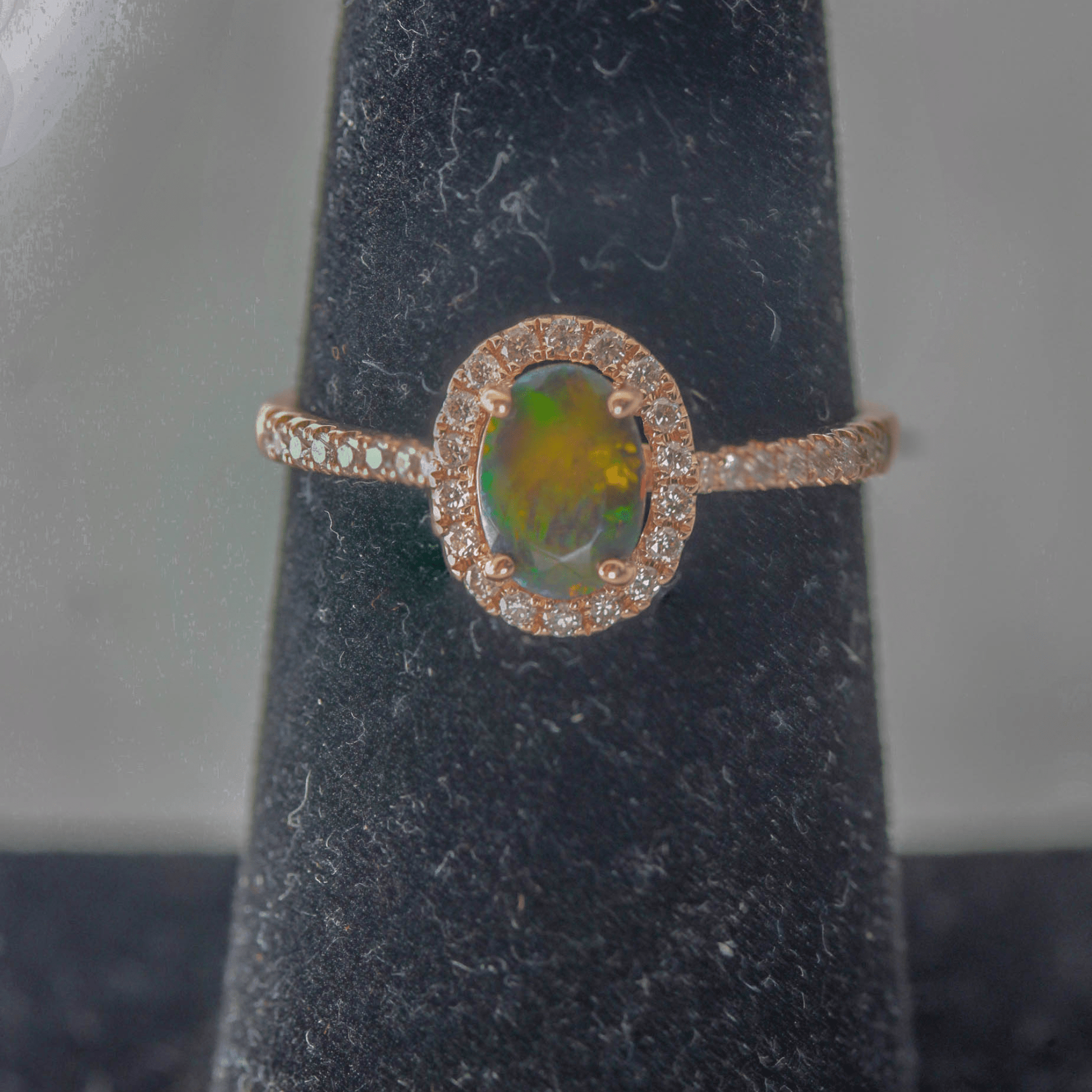 14k Rose Gold Opal Ring Extra View 2