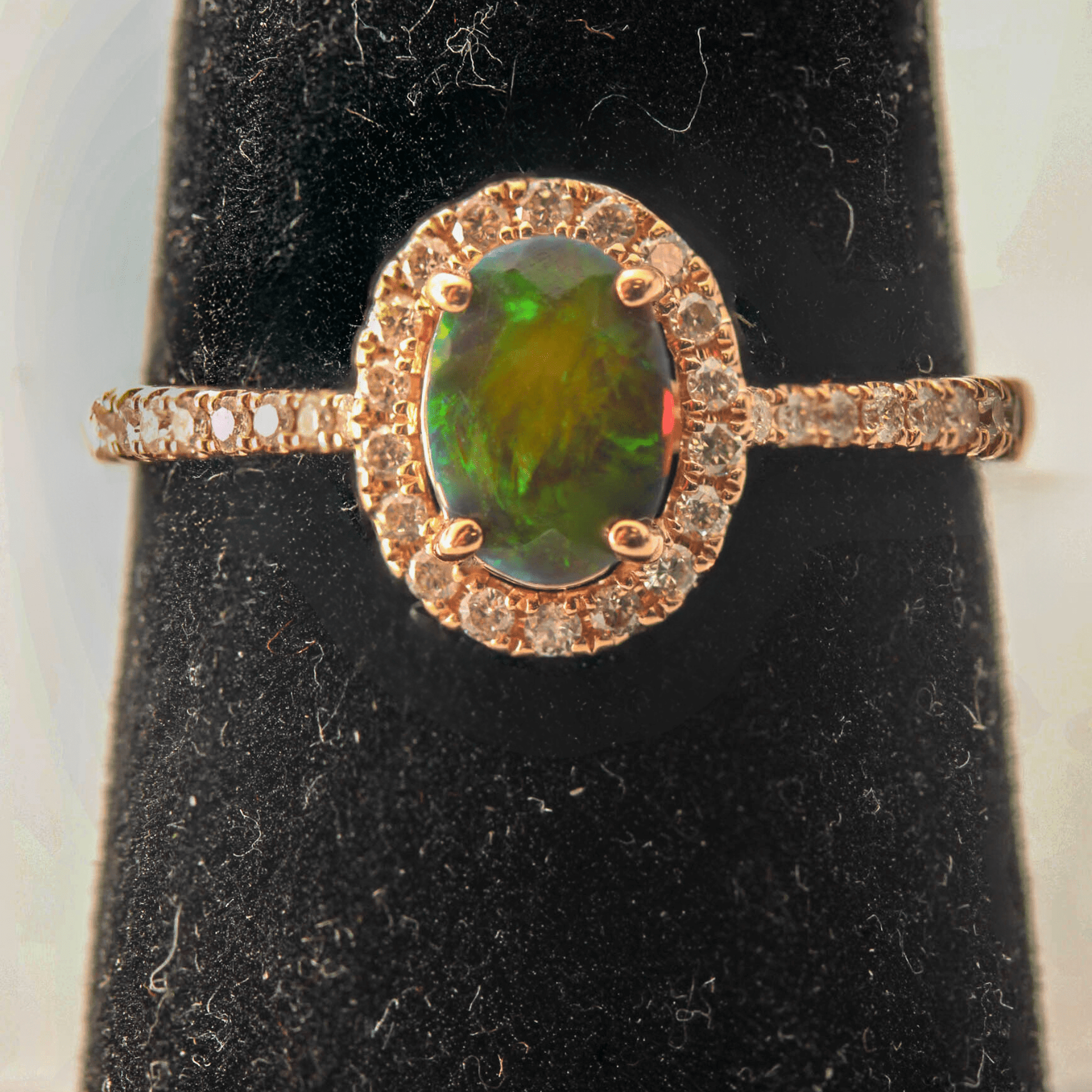 14k Rose Gold Opal Ring Extra View 1