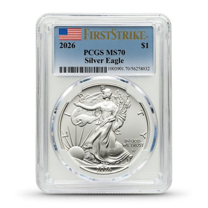 2026 PCGS First Strike MS 70 Silver Eagle $1 Gold & Silver Pawn Shop