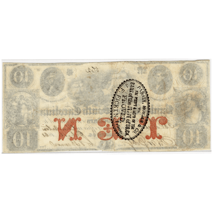 1861 $10 Bank of the State of South Carolina Currency Note
Gold & Silver Pawn Shop