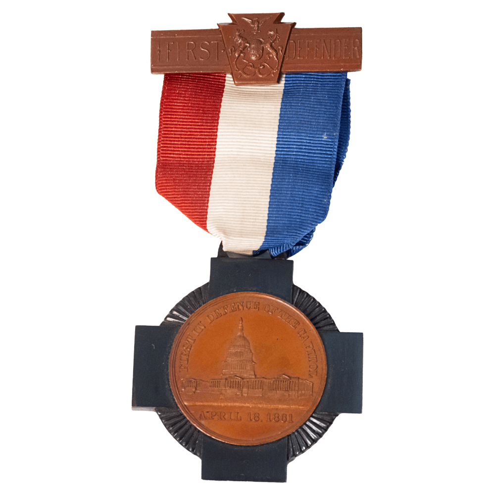 1861 Pennsylvania 1st Defenders Medal of Honor Gold & Silver Pawn Shop