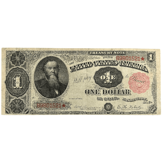 1891 Treasury Note $1 Front