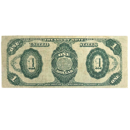 1891 Treasury Note $1 Back 