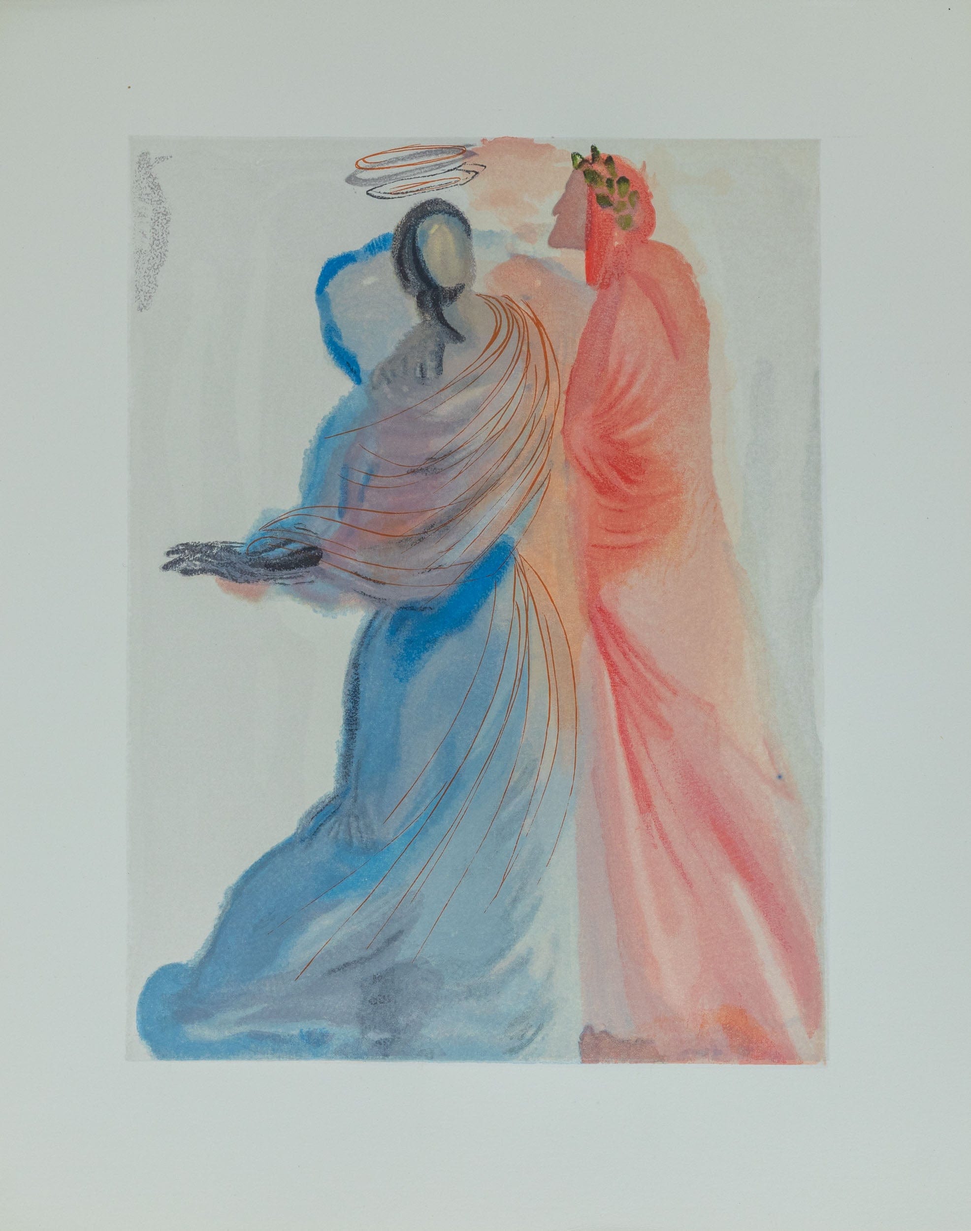 Salvador Dalí: Beatrice Comforts the Poet, Heaven Canto 18, The