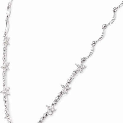 18K White Gold Diamond Snowflake Statement Necklace
Gold & Silver Pawn Shop