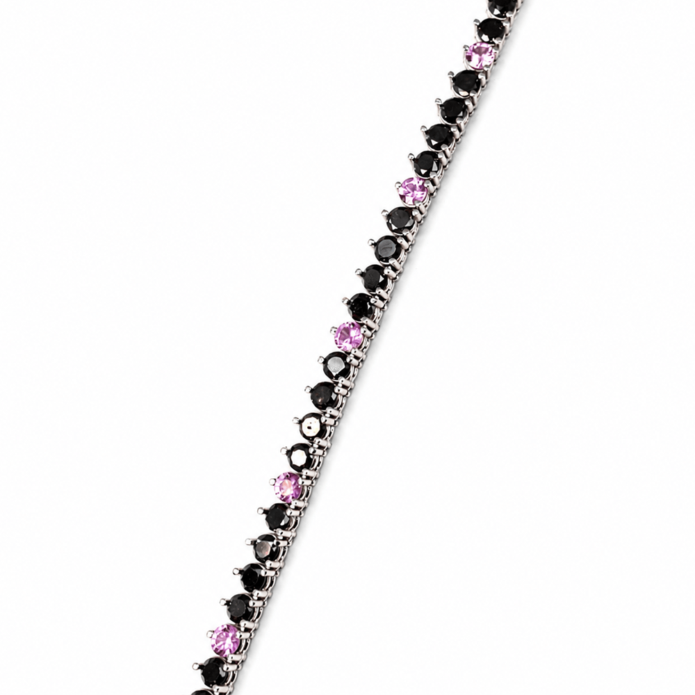 18K White Gold Black Moissanite & Pink Stone Tennis Necklace
Gold & Silver Pawn Shop