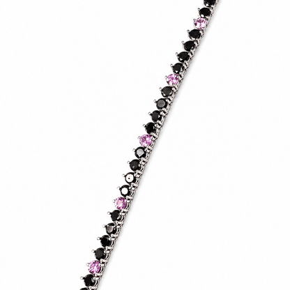 18K White Gold Black Moissanite & Pink Stone Tennis Necklace
Gold & Silver Pawn Shop