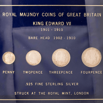 1902 Great Britain King Edward VII Royal Maundy 4-Coin Sterling Silver Set
Gold & Silver Pawn Shop
