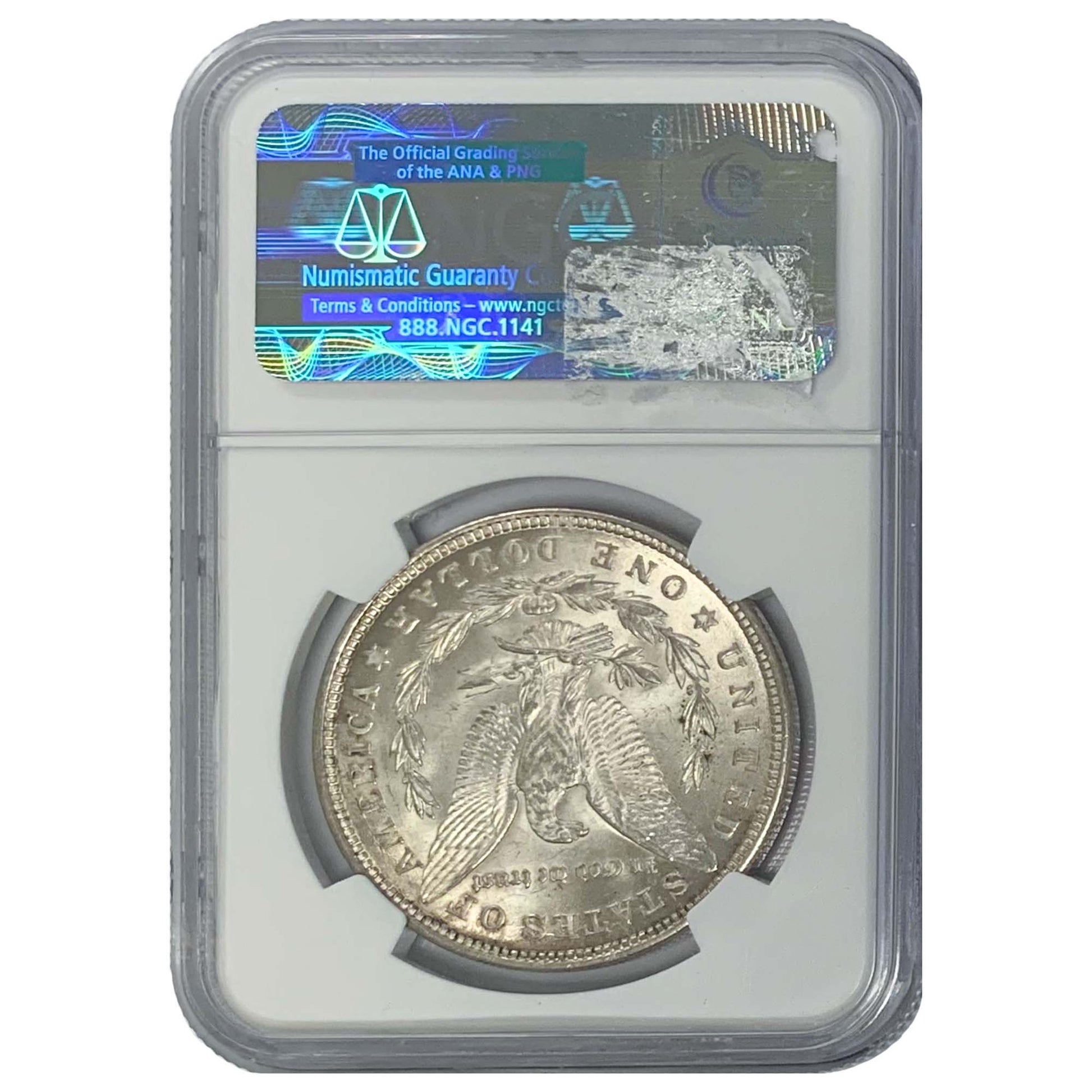 1921 Morgan Silver Dollar MS64 Back