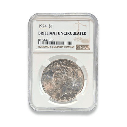 1924 Peace Dollar NGC 