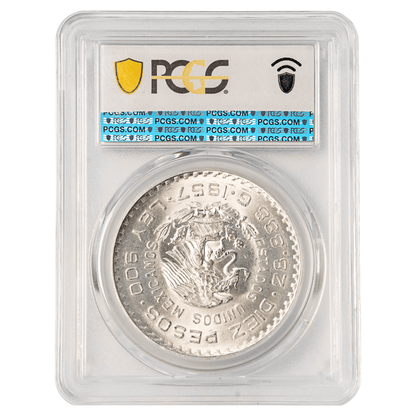 1957-Mo Mexico 10 Pesos Silver Coin PCGS MS64
Gold & Silver Pawn Shop