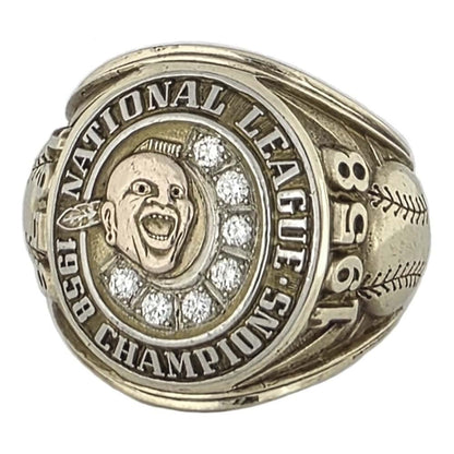 1958 Milwaukee Braves NL Championship Ring Gold & Silver Pawn Shop