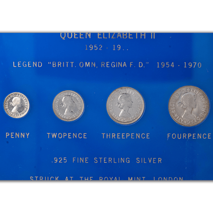 1959 Great Britain Queen Elizabeth II Royal Maundy 4-Coin Sterling Silver Set
Gold & Silver Pawn Shop