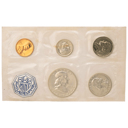 1955–1964 U.S. Mint Proof 5-Coin Sets Gold & Silver Pawn Shop 1959 w/ Envelope