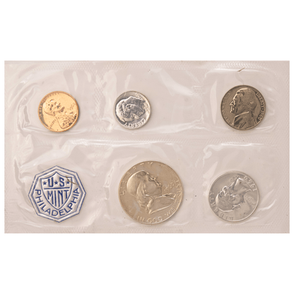 1955–1964 U.S. Mint Proof 5-Coin Sets Gold & Silver Pawn Shop 1960 w/ Envelope