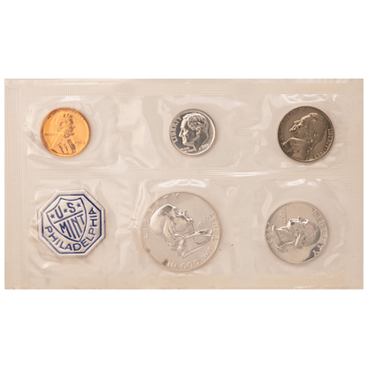 1955–1964 U.S. Mint Proof 5-Coin Sets Gold & Silver Pawn Shop 1963 w/ Envelope