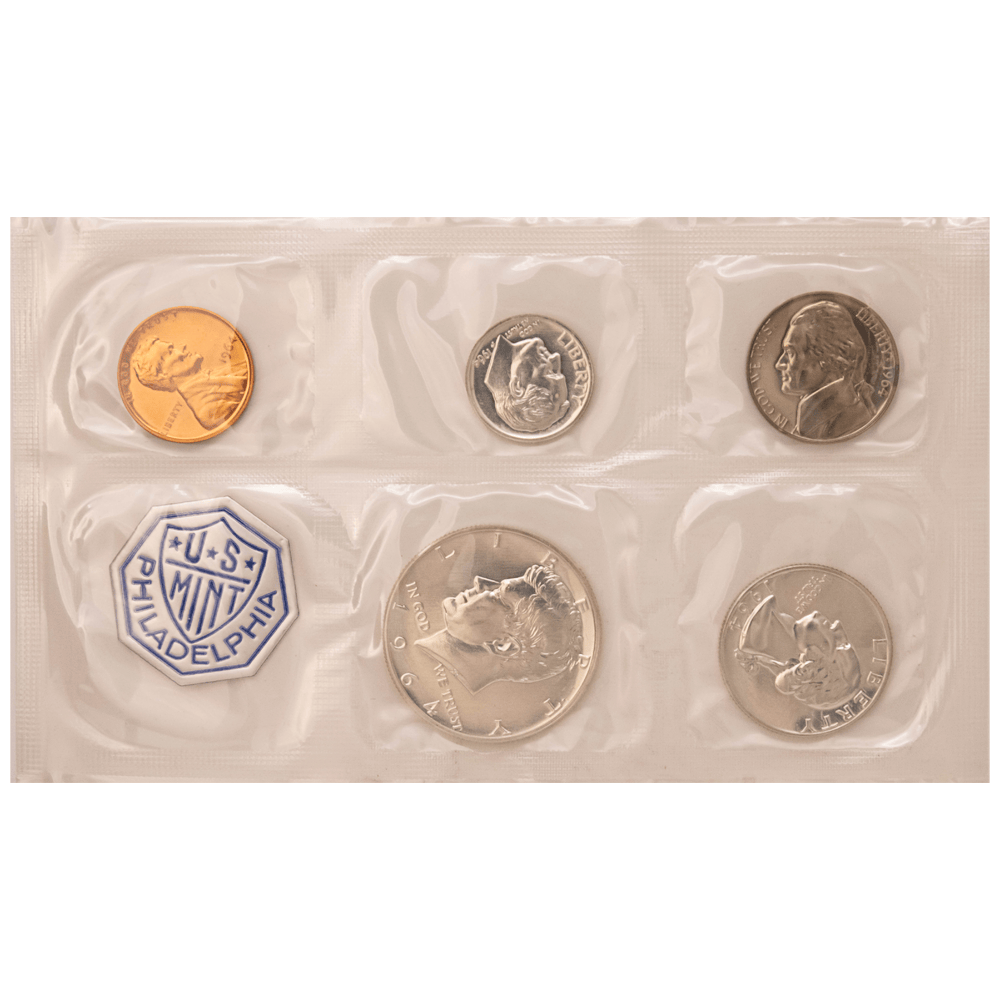 1955–1964 U.S. Mint Proof 5-Coin Sets Gold & Silver Pawn Shop 1964 w/ Envelope