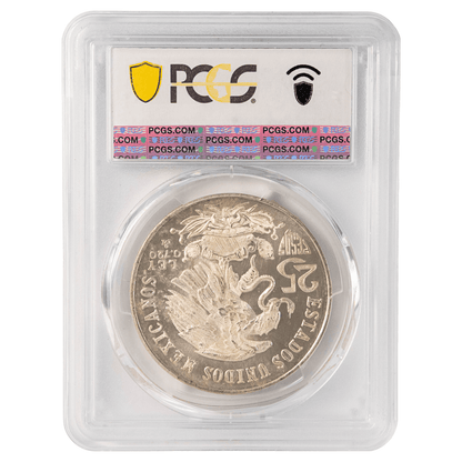 1968-Mo Mexico Olympic Type 1 25 Pesos Silver Coin PCGS MS67