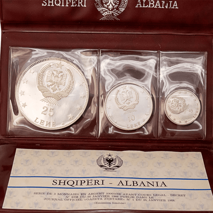 1970 Albania 3-Coin .999 Fine Silver Set
Gold & Silver Pawn Shop