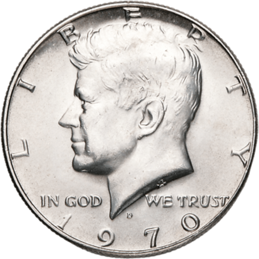 1970 D Kennedy Half Dollar Gold & Silver Pawn Shop