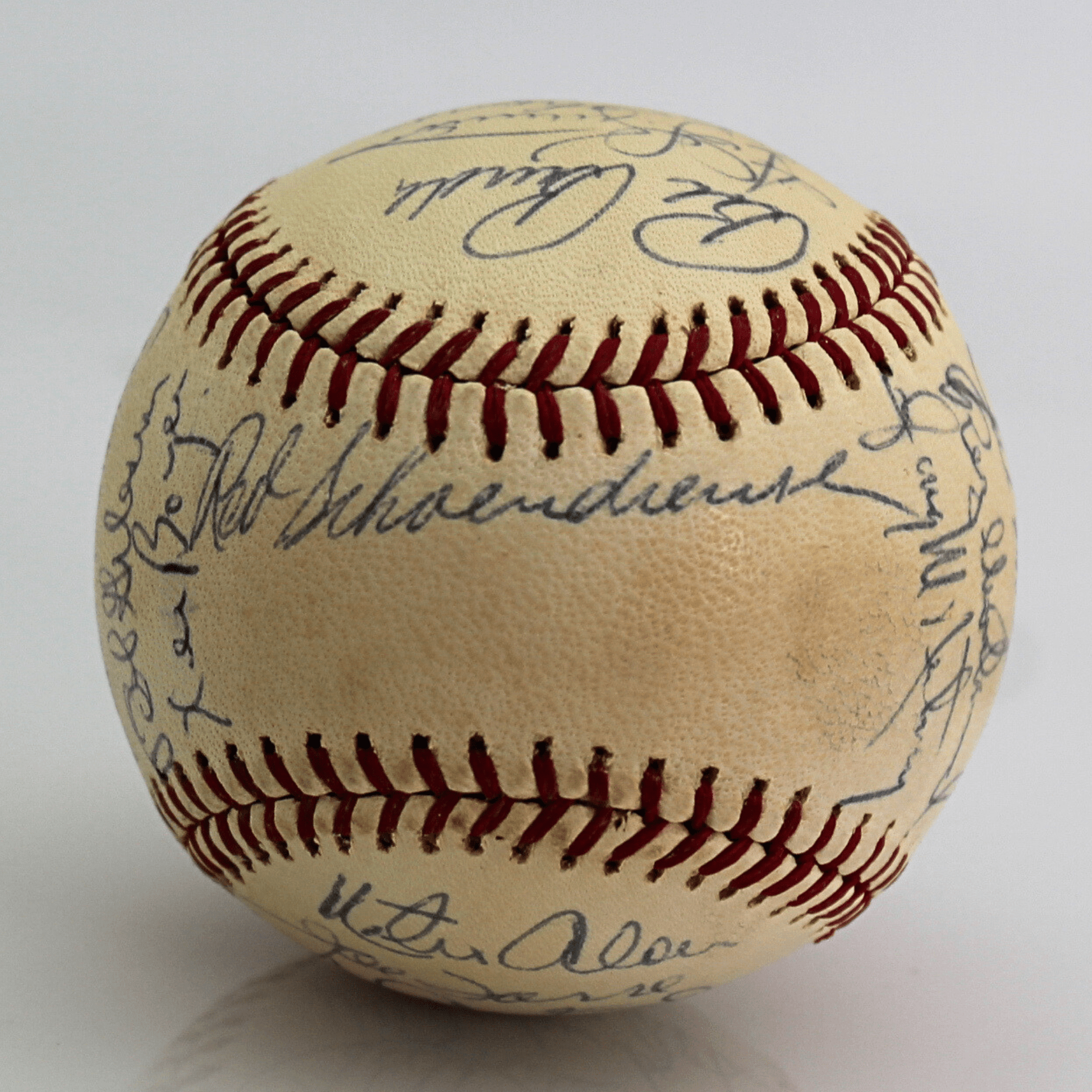 1971 St Louis Cards Team Signed Baseball Back