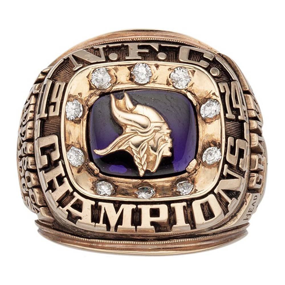 1974 Minnesota Vikings NFC Championship Ring Gold & Silver Pawn Shop