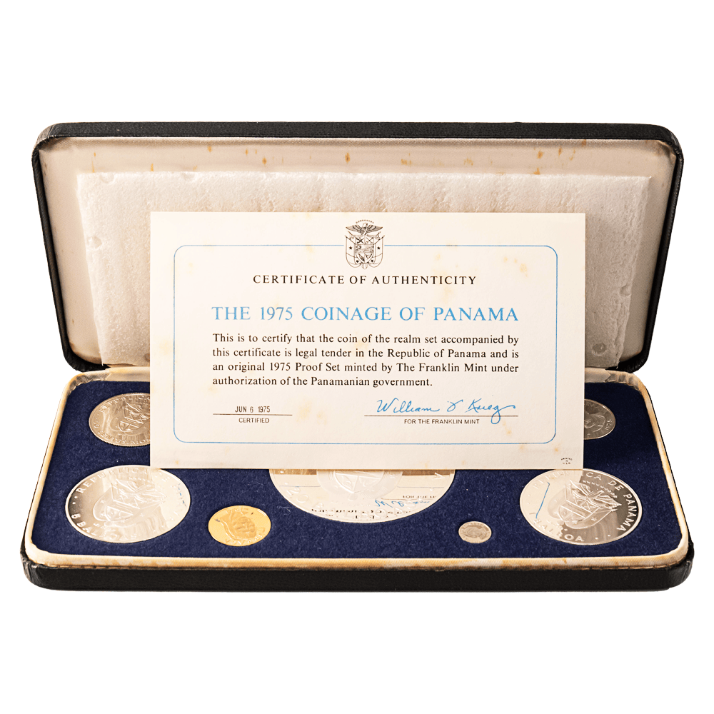 1975 Republic of Panama 9-Coin Proof Set
Gold & Silver Pawn Shop